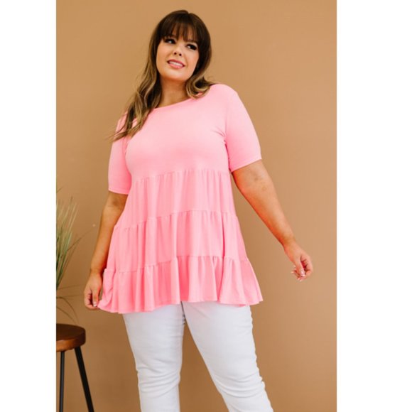 Zenana Tiered and True Full Size Run Tiered Babydoll Tunic - Picture 10 of 10